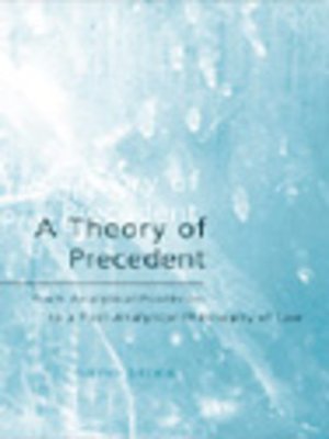 cover image of A Theory of Precedent